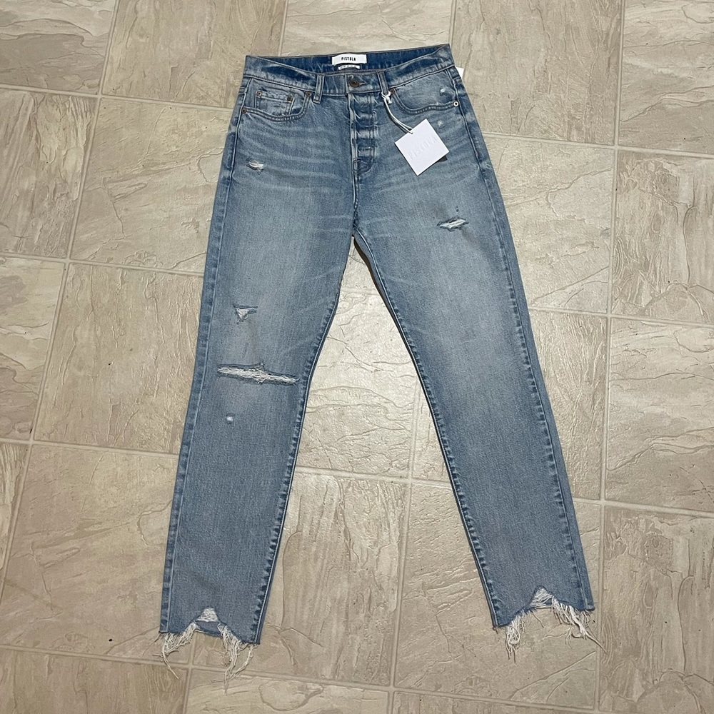 Pistola high waisted straight leg jeans